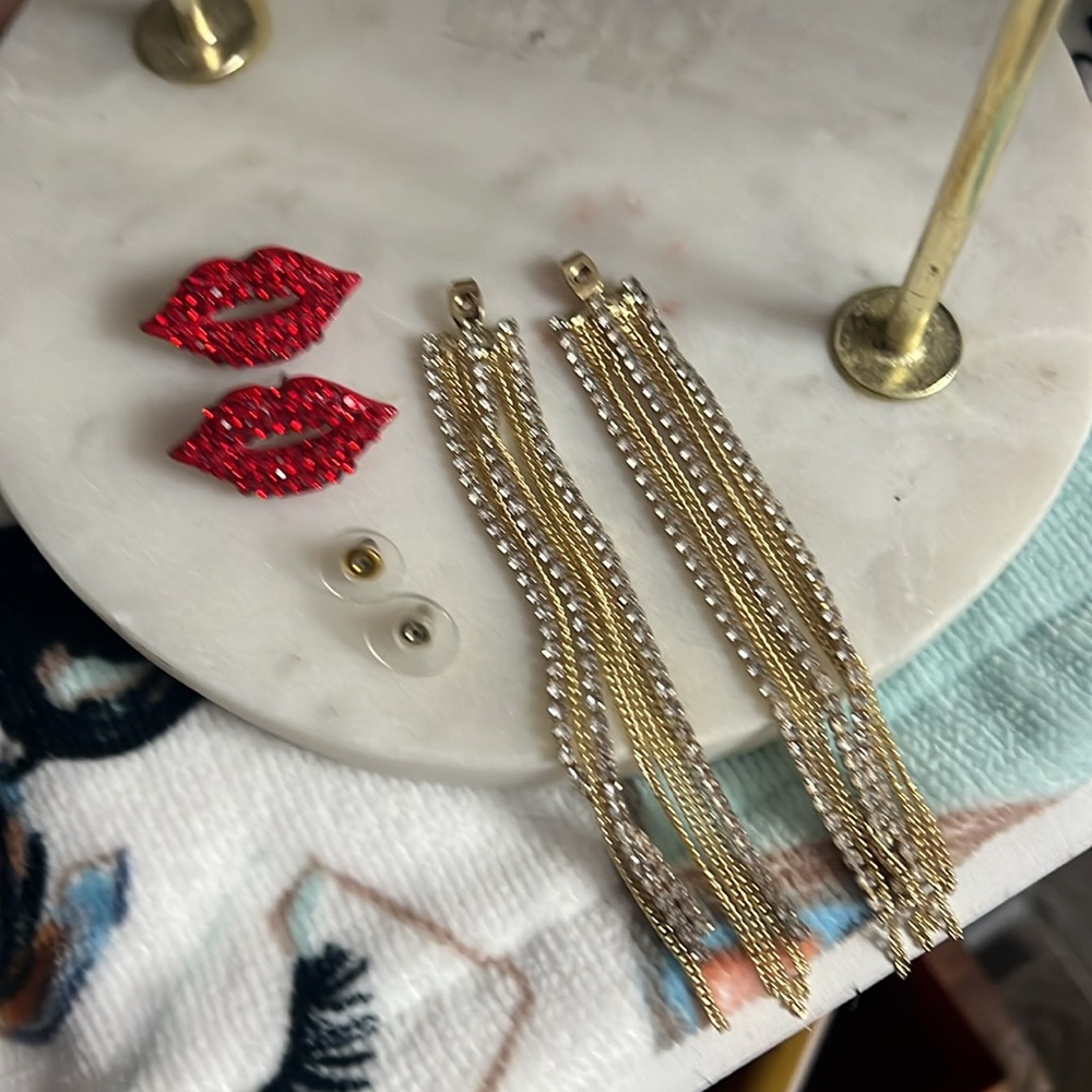 Statement Earrings And Necklaces Set - image 7